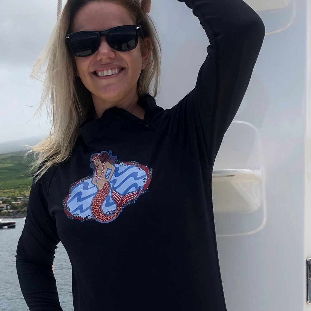 Ladies Rash Guard Long Sleeve Platinum Sun